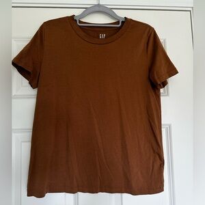 GAP Women's Brown Short Sleeve Tee